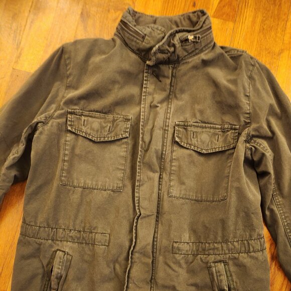 GAP Army Green Military Style Jacket w/Hood Women's Size Small - Picture 12 of 16